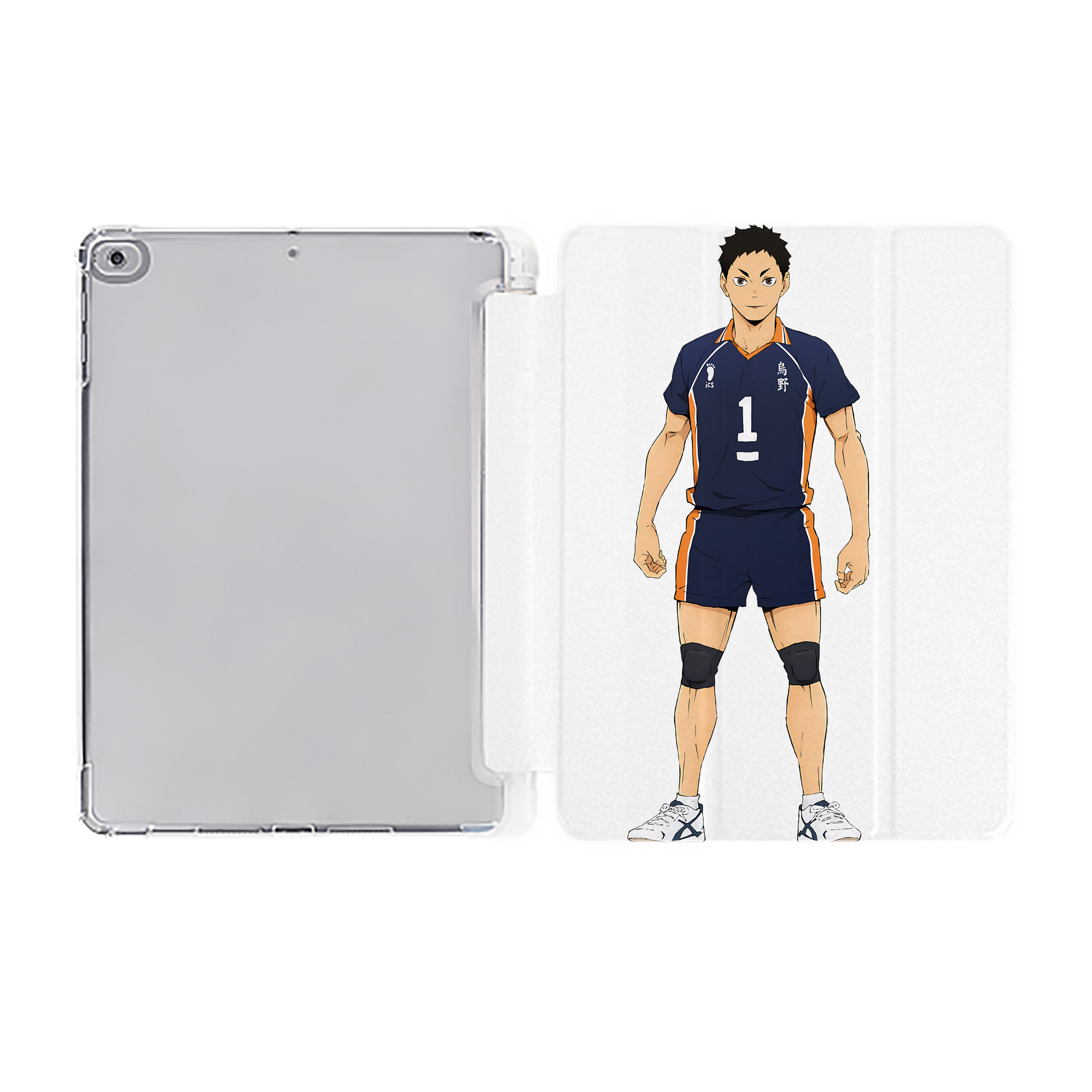 （画像用） ハイキュー!! Haikyu!! IPad ケース ペン収納付き 三つ折りスタンド PUレザー×シリコン 対応機種9.5/10.5/10.9インチ
